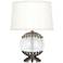 Polly Antique Silver Orb 14" High Accent Lamp