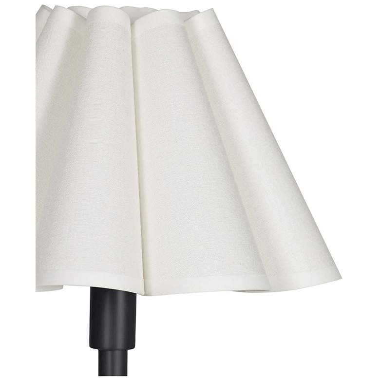 Image 2 Polly Double Arm Table Lamp (Blackened Brass with White Shade) more views