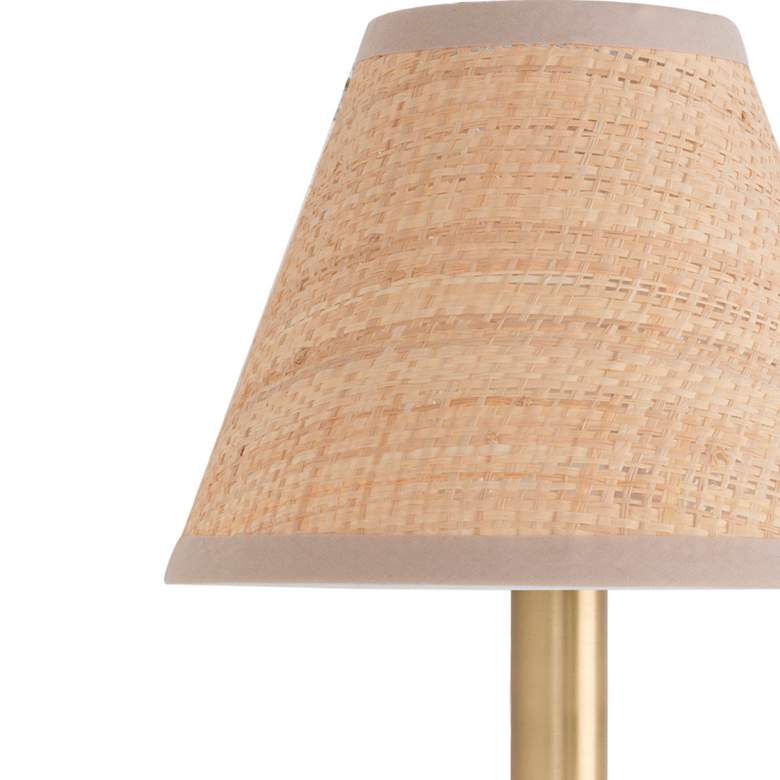 Image 3 Polly Sconce Single (Natural Brass with Rattan Shade) more views