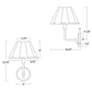 4_Polly Sconce Single (Natural Brass with White Scalloped Shade) more views