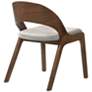 5_Polly Set of 2 Mid-Century Dining Chairs in Gray Upholstery and Walnut more views