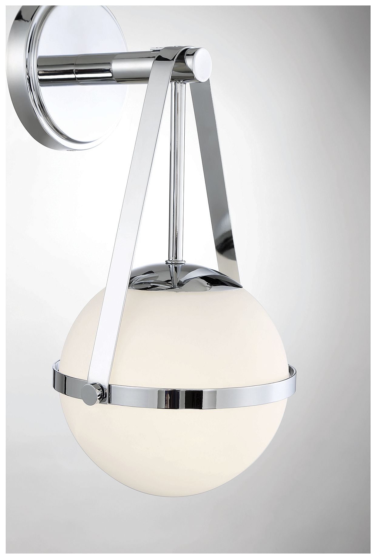 Polson 1-Light Wall Sconce in Polished Chrome