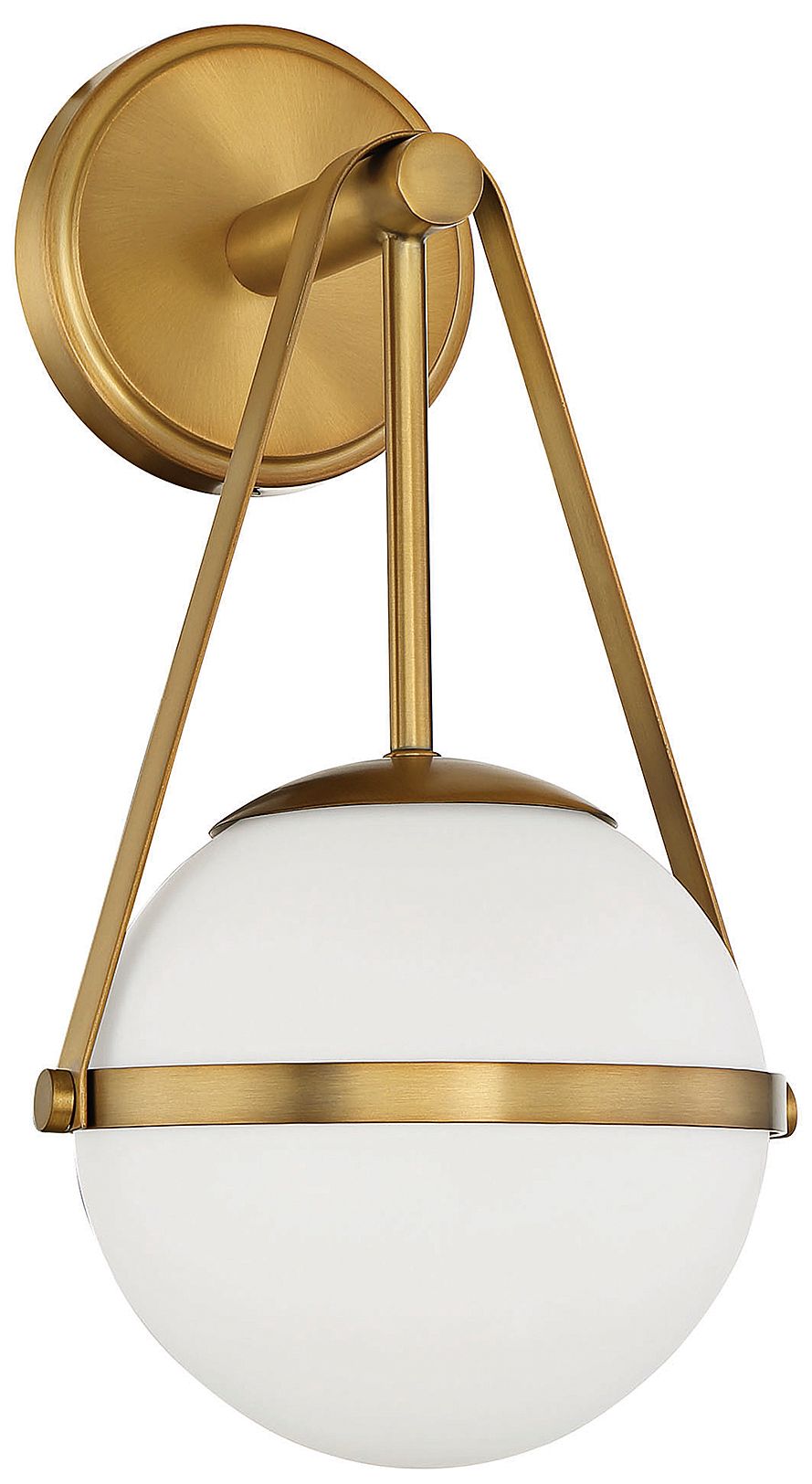 Image 3 Polson 1-Light Wall Sconce in Warm Brass more views