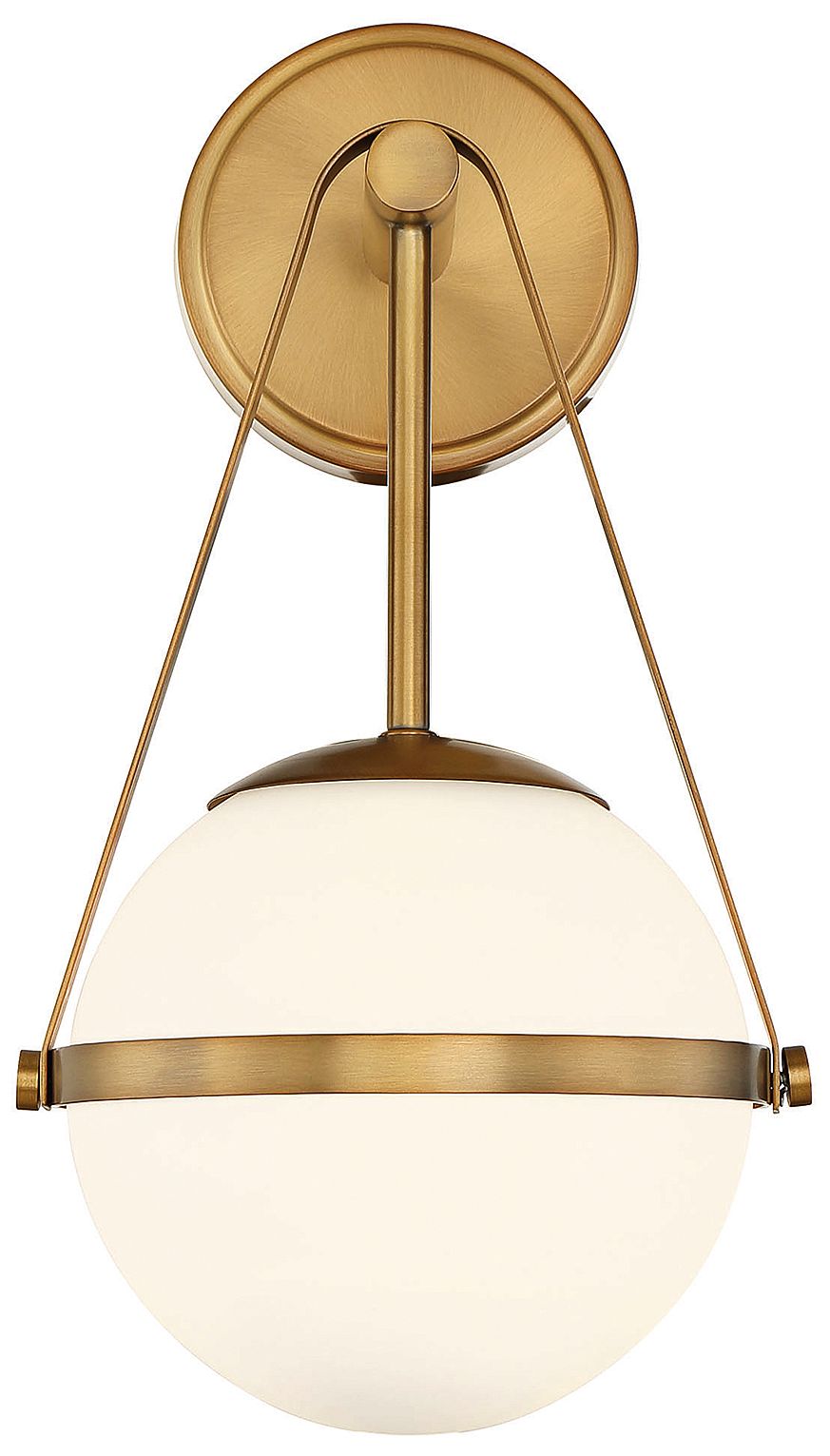 Image 4 Polson 1-Light Wall Sconce in Warm Brass more views