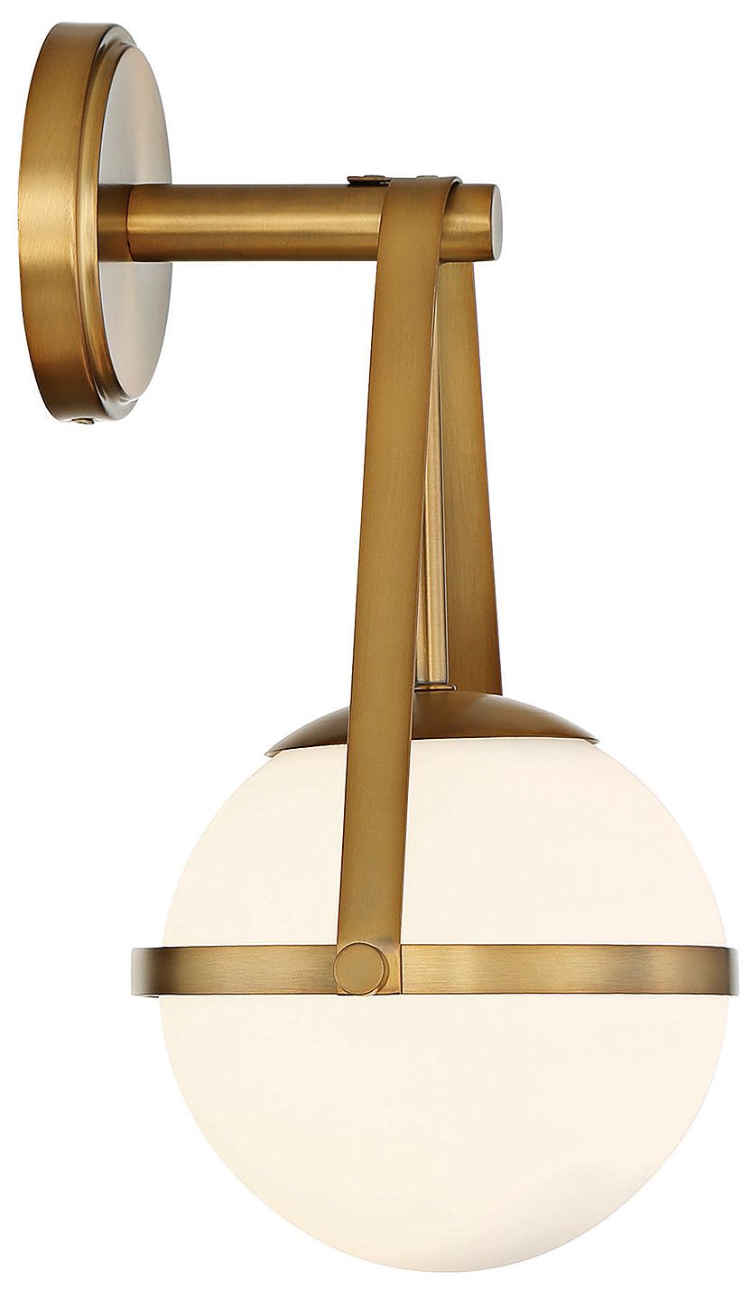 Image 6 Polson 1-Light Wall Sconce in Warm Brass more views