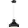1_Poly 11" Wide Matte Black Mini Pendant