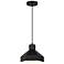 Poly 11" Wide Matte Black Mini Pendant