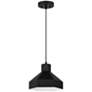 2_Poly 11" Wide Matte Black Mini Pendant more views