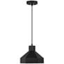 3_Poly 11" Wide Matte Black Mini Pendant more views