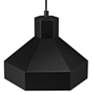 6_Poly 11" Wide Matte Black Mini Pendant more views