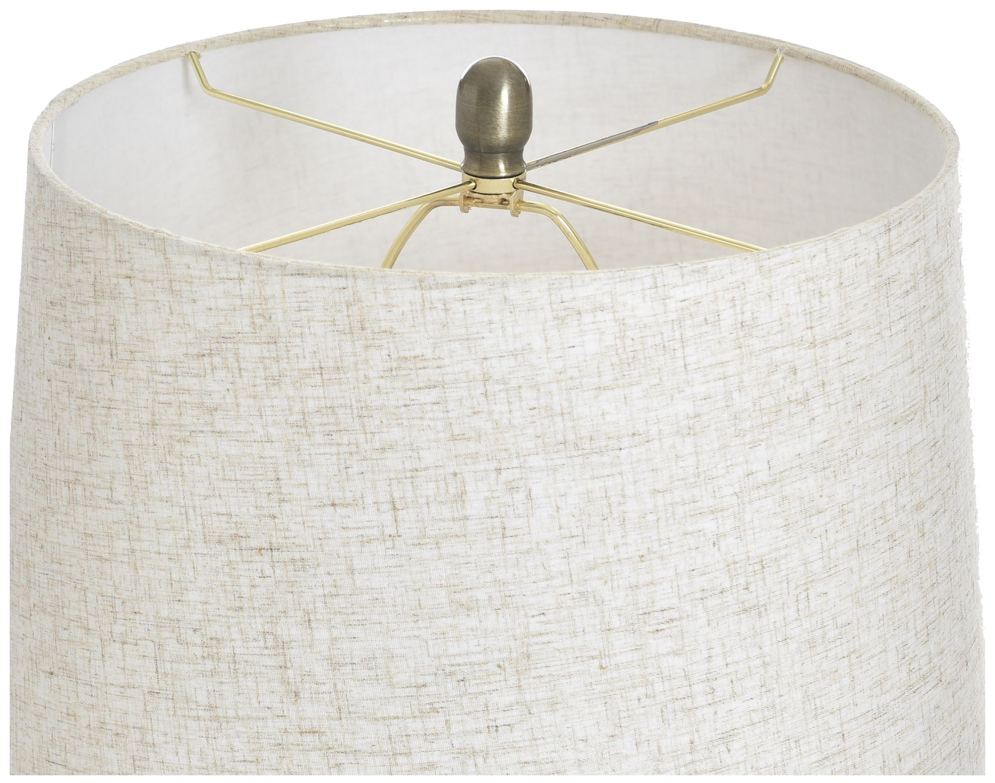 Image 6 Poly 32.5" High Delnice Ivory Table Lamp with White Shade more views