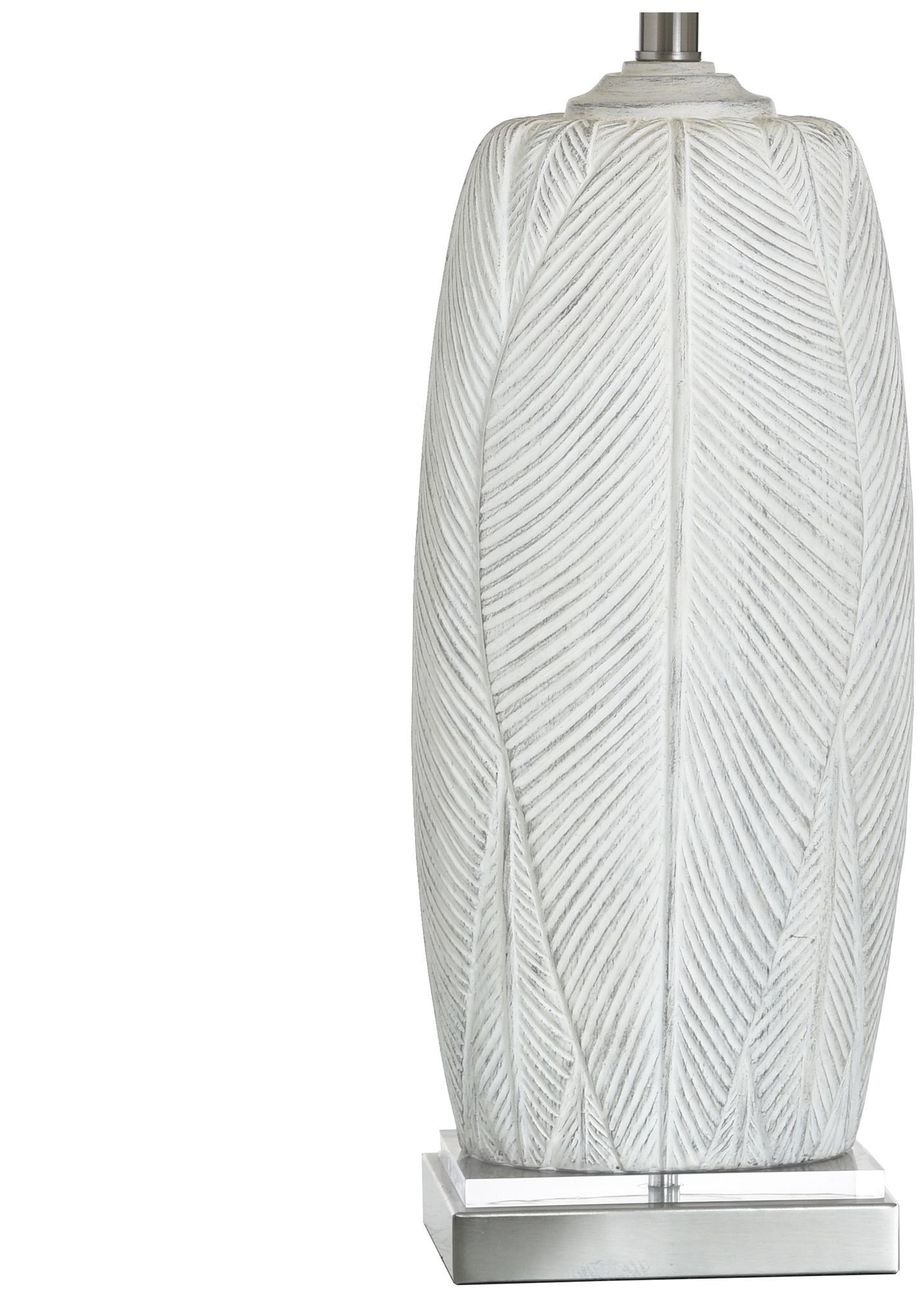 Image 4 Poly 32.5" High Mali Silver Table Lamp with White Shade more views