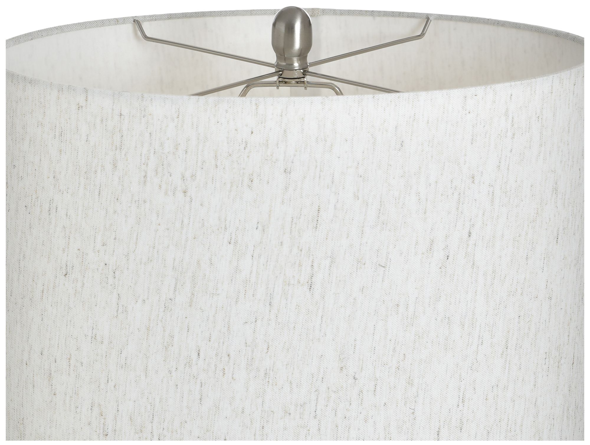 Image 6 Poly 32.5" High Mali Silver Table Lamp with White Shade more views