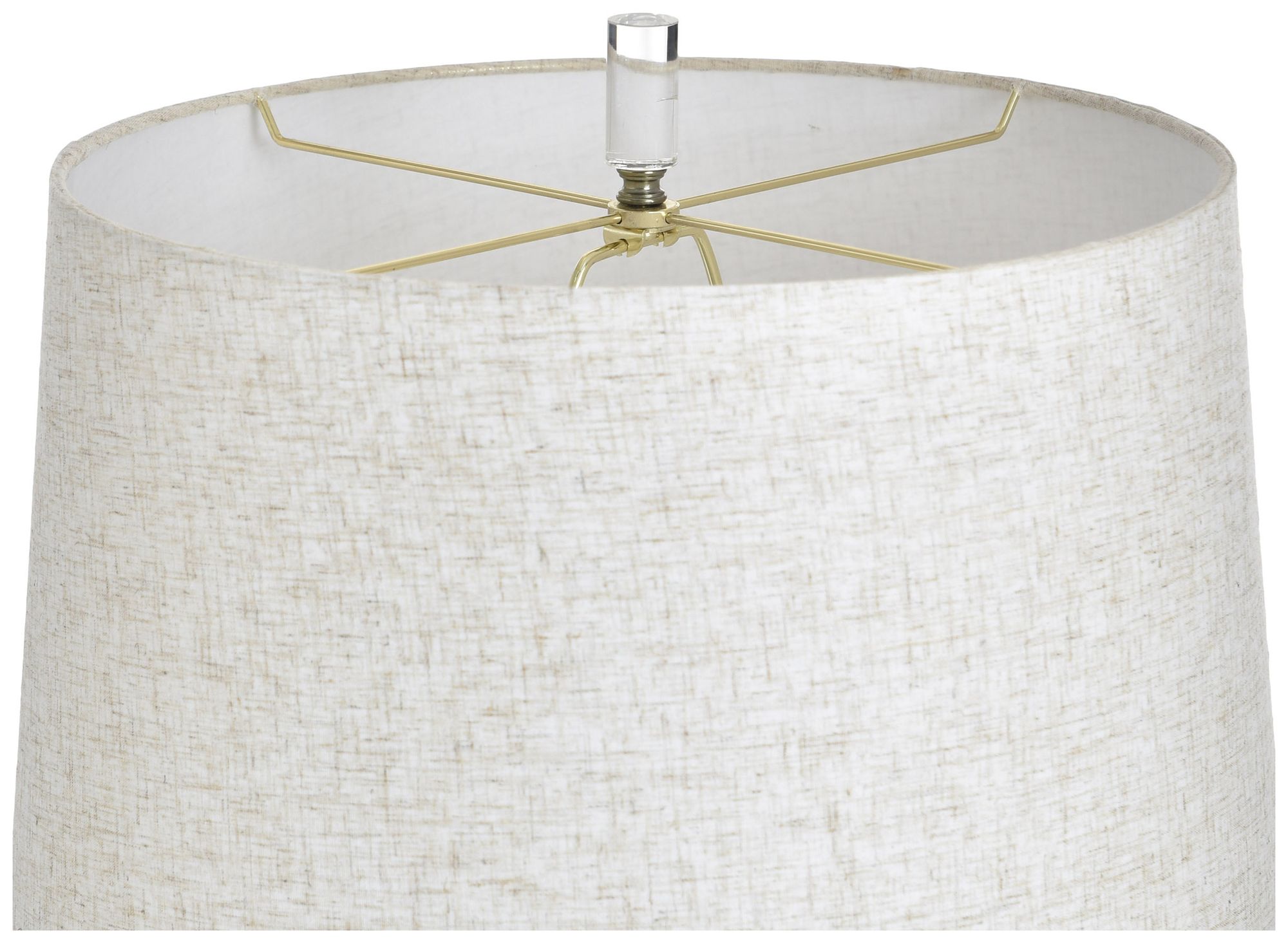 Image 5 Poly 32" High Grey Table Lamp with White Shade more views