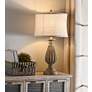 1_Poly Table Lamp - Brown With Black Tint - Beige
