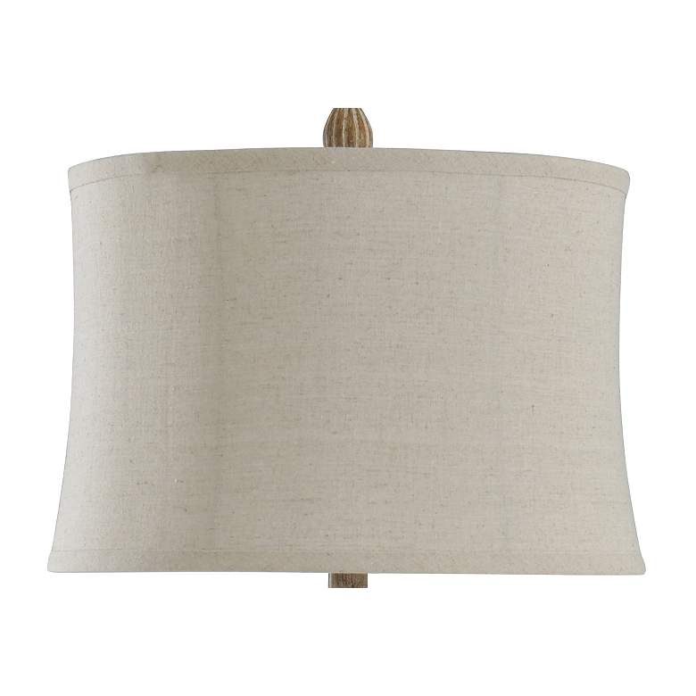 Image 4 Poly Table Lamp - Brown With Black Tint - Beige more views