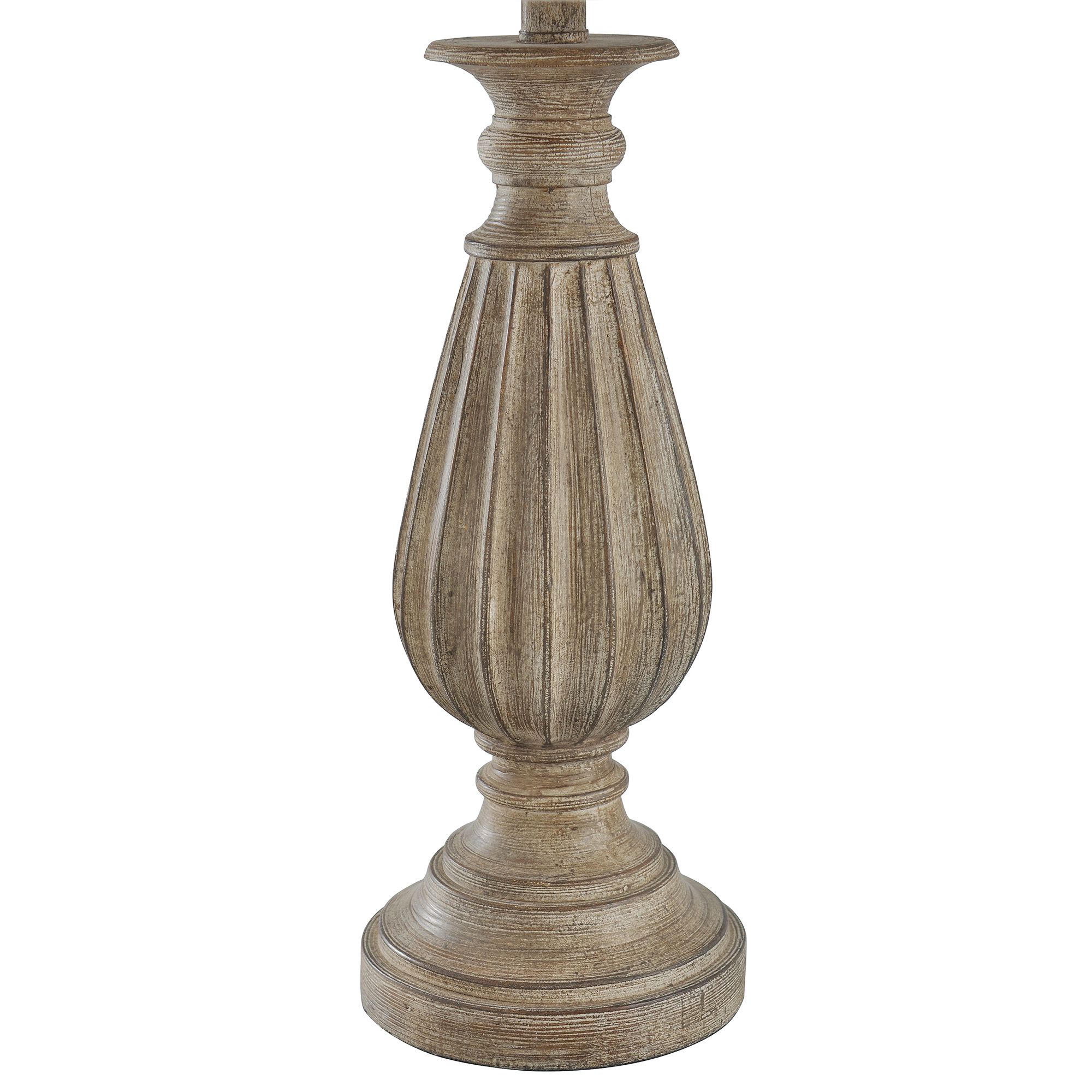 Image 6 Poly Table Lamp - Brown With Black Tint - Beige more views
