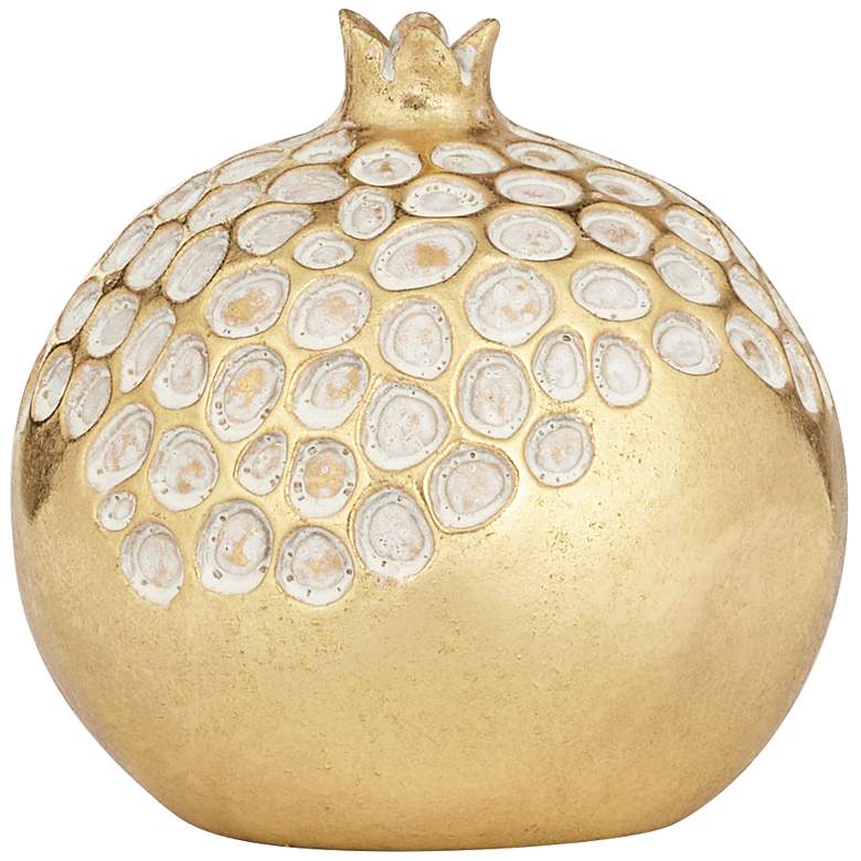 Pomegranate 4 1/2 inch Wide Shiny Gold Decorative Figurine