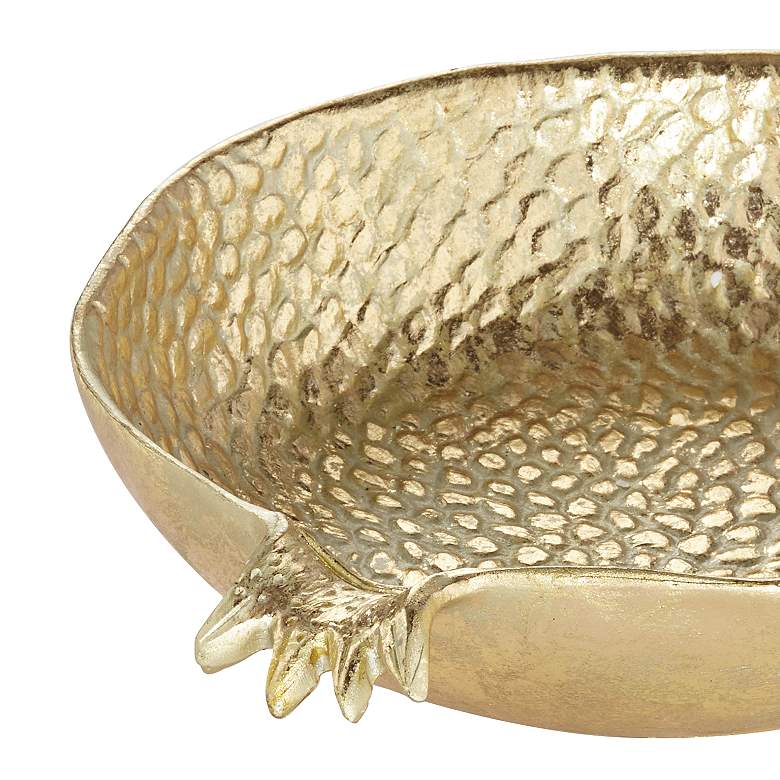 Image 2 Pomegranate Shiny Gold Decorative Bowl more views