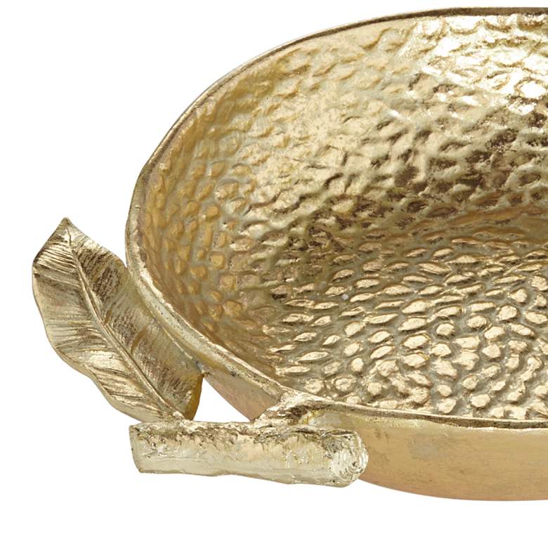 Image 3 Pomegranate Shiny Gold Decorative Bowl more views
