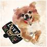 2_Pomeranian Unframed 23 1/4" Square Glass Graphic Wall Art