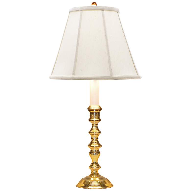 Image 2 Pomfret Traditional 20" High Polished Brass Accent Table Lamp