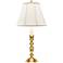 Pomfret Traditional 20" High Polished Brass Accent Table Lamp