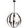 Pomme 30.4" Coastal Bronze Long Outdoor Pendant with Opal Glass