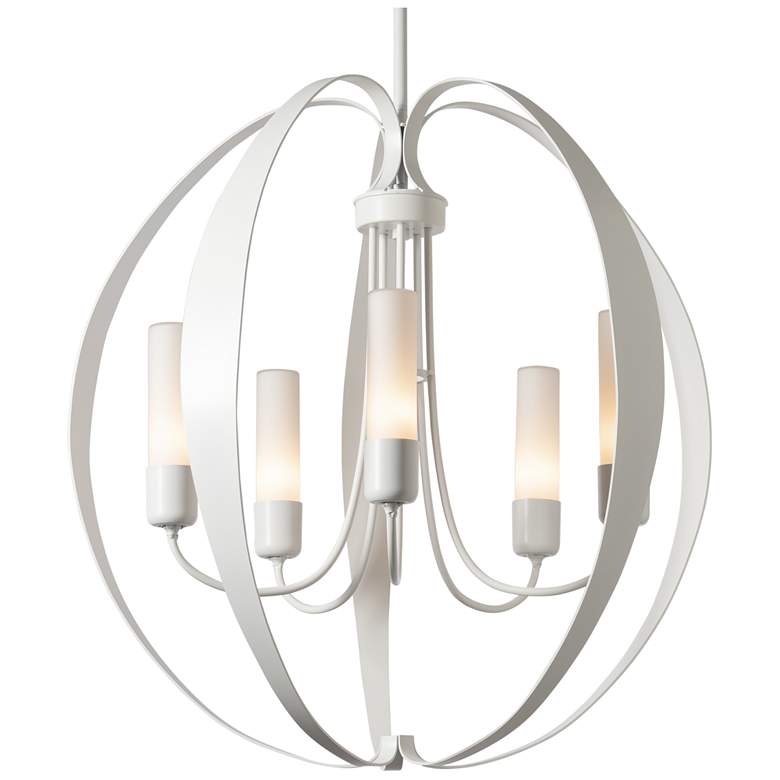 Image 1 Pomme 30.4" Wide Coastal White Standard Outdoor Pendant w/ Opal Glass