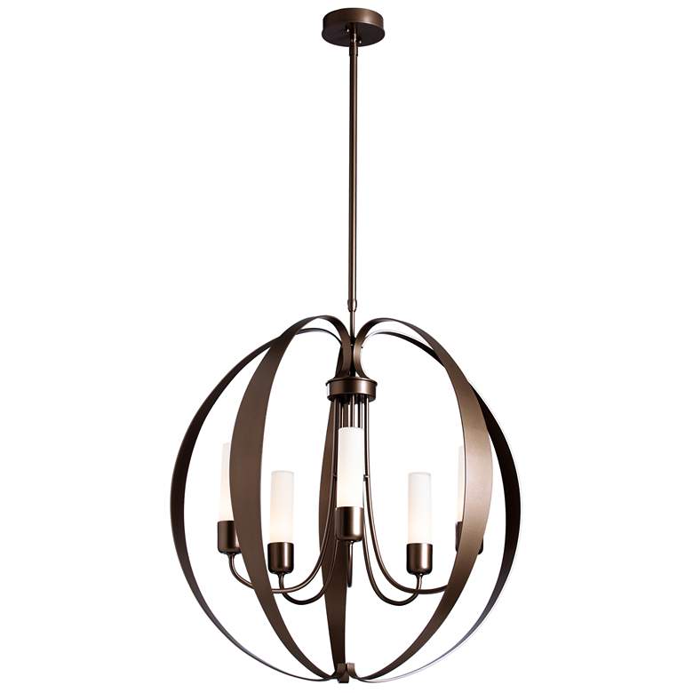 Image 1 Pomme Outdoor Pendant - Bronze Finish - Opal Glass - Standard