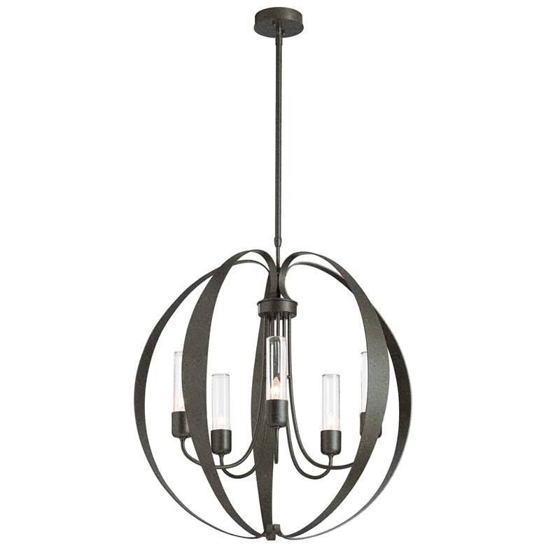 Image 1 Pomme Outdoor Pendant - Natural Iron Finish - Clear Glass - Standard