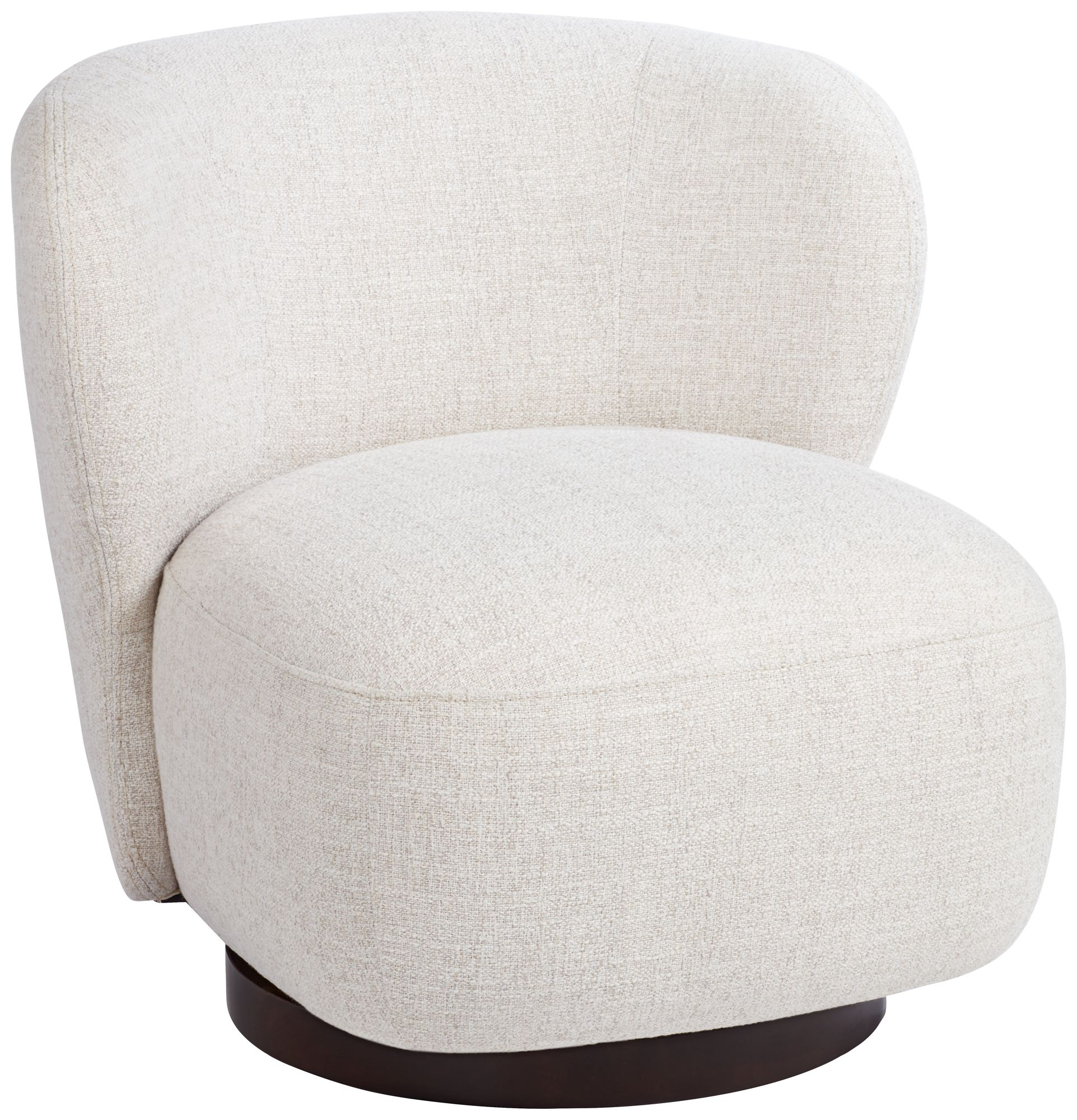Image 2 Pomona Off-White 30" Wide Nathan Wheat Occasional Swivel Chair