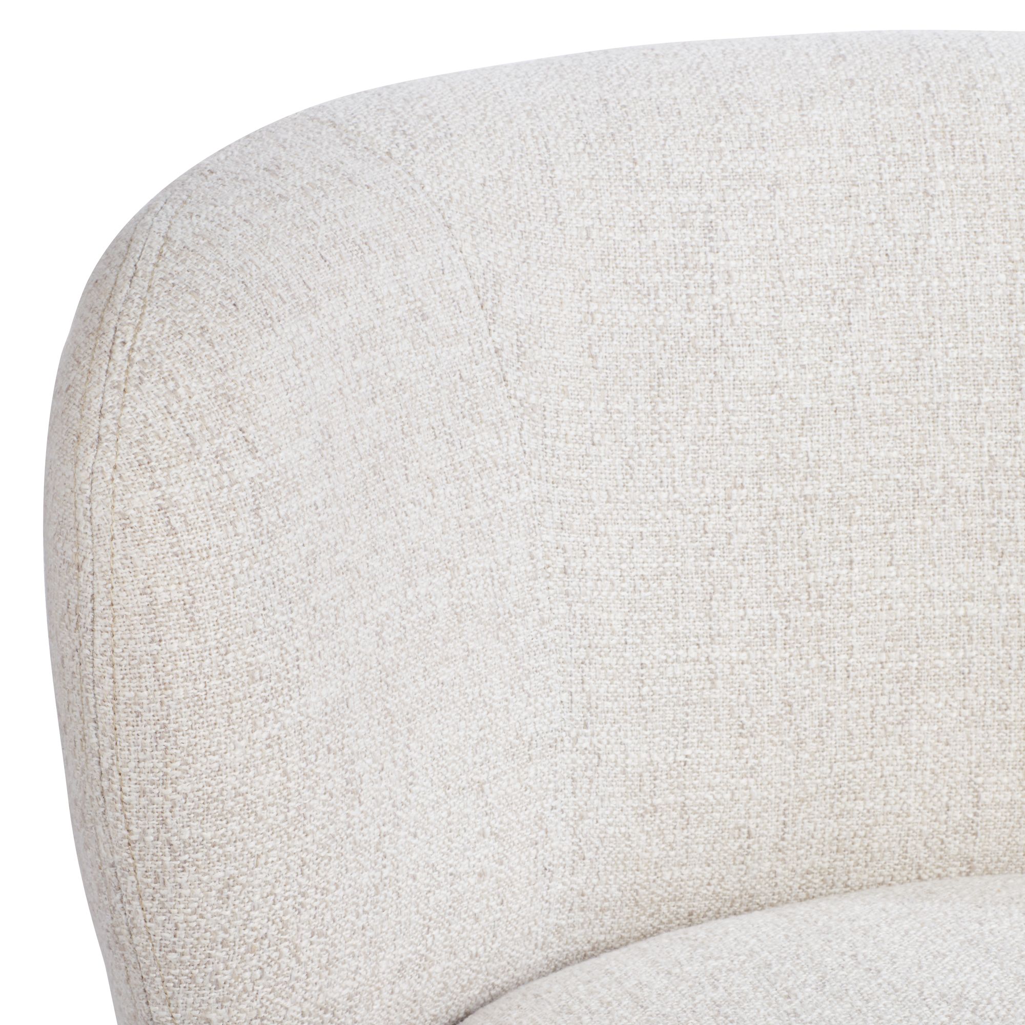 Image 4 Pomona Off-White 30" Wide Nathan Wheat Occasional Swivel Chair more views