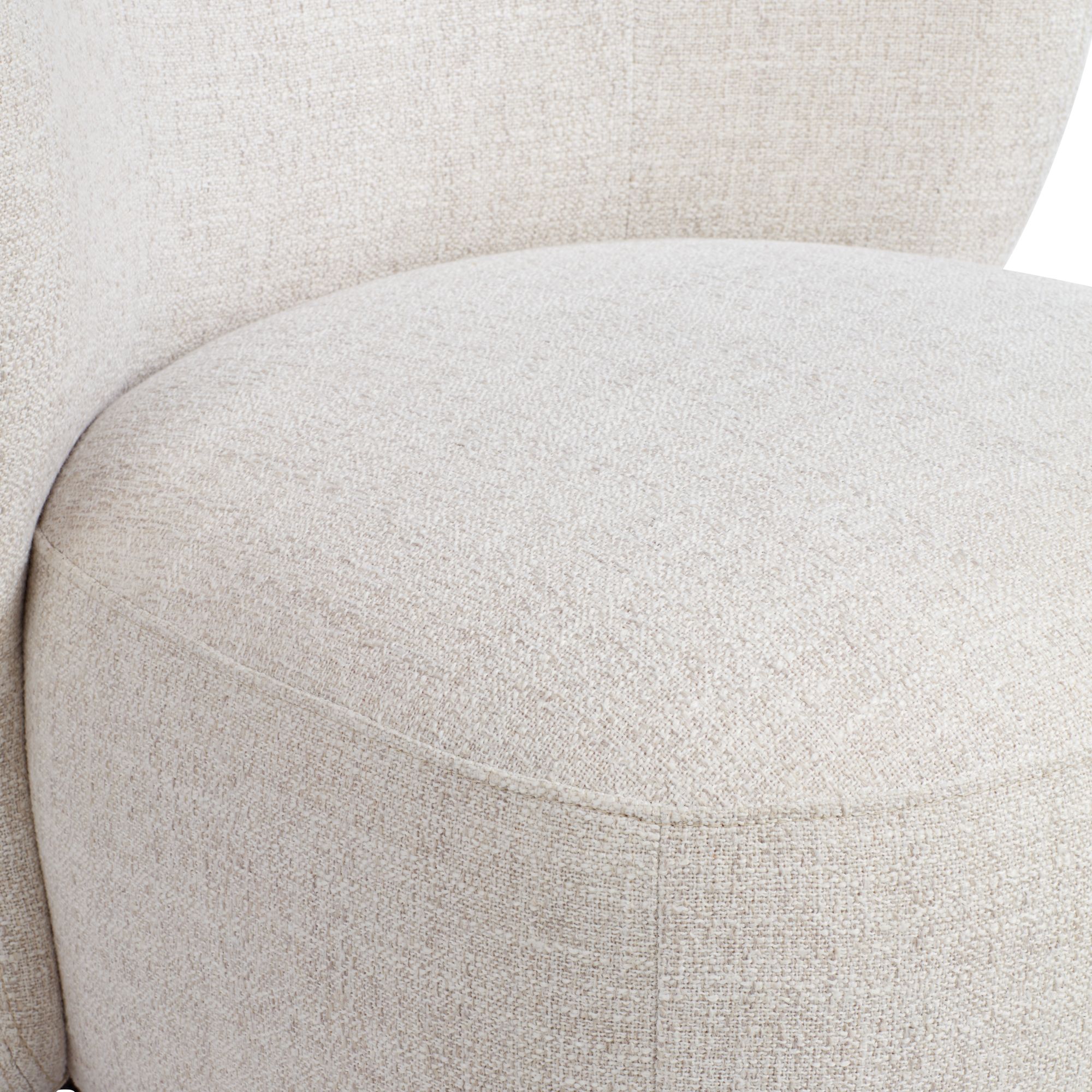 Image 5 Pomona Off-White 30" Wide Nathan Wheat Occasional Swivel Chair more views
