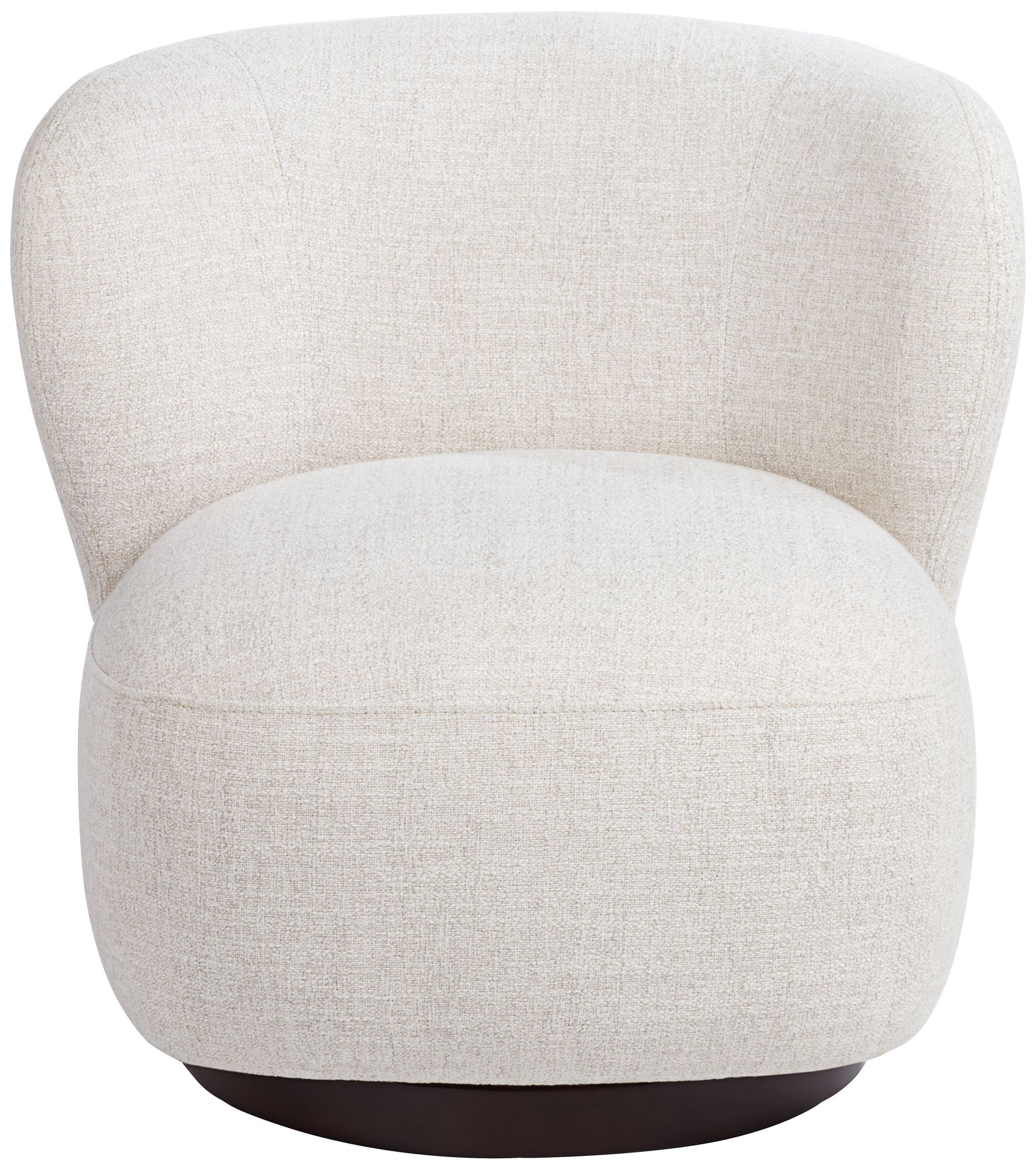 Image 7 Pomona Off-White 30" Wide Nathan Wheat Occasional Swivel Chair more views