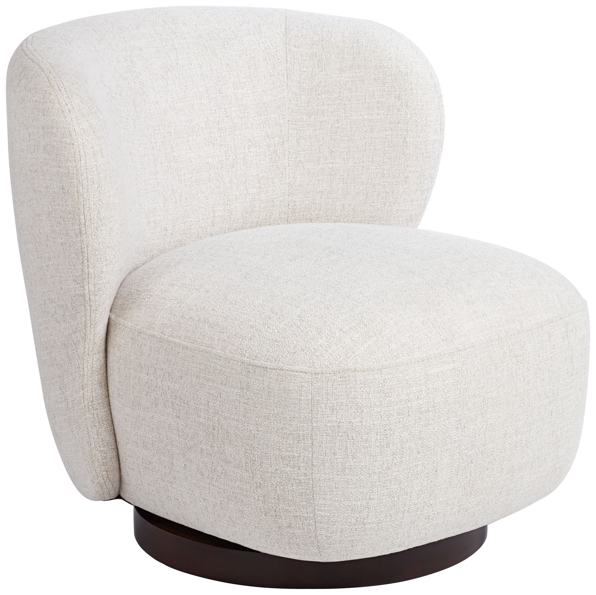 Image 7 Pomona Off-White 30"W Nathan Wheat Occasional Swivel Chair Set of 2 more views