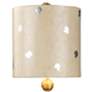 Pompadour X Gold Silver Leaf Steel Table Lamp