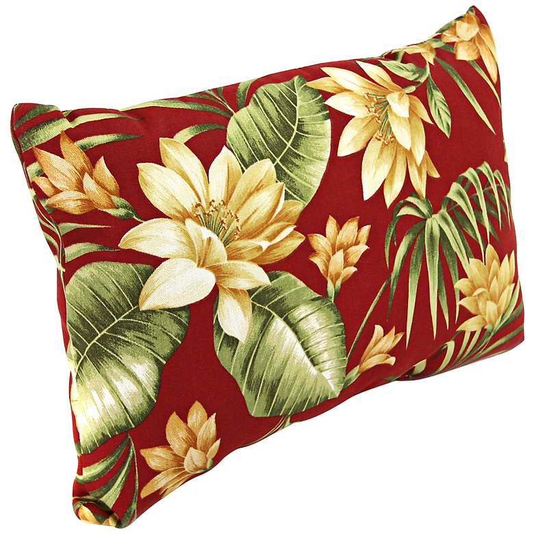 Image 1 Pompei Cream 18" Various Edge Outdoor Accent Pillow