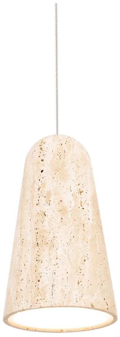 Pompeii 10"H x 6"W 1-Light Mini-Pendant in WV