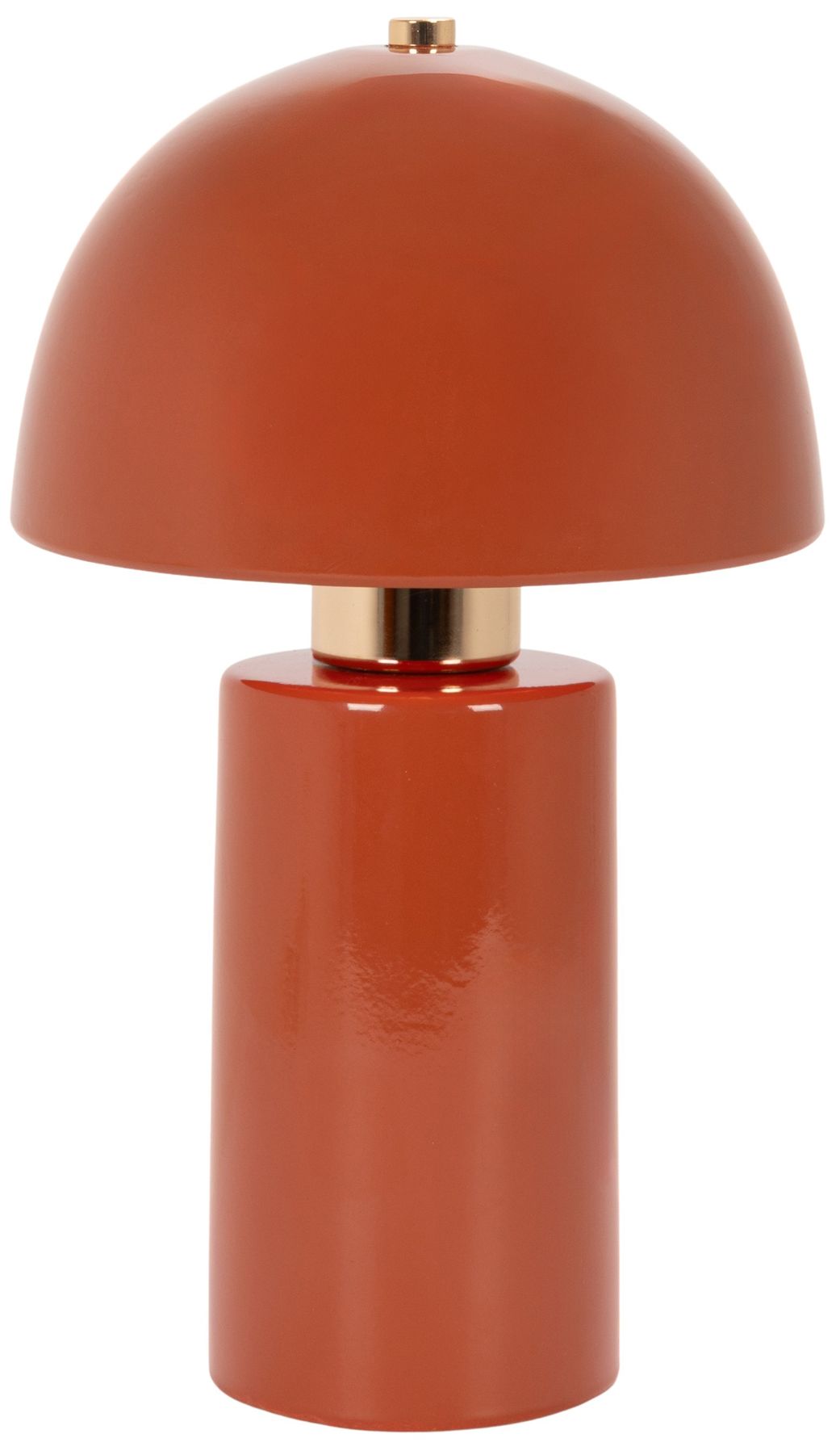 Image 5 Pompeii 12" Terracotta Glazed Ceramic Table Lamp with Ceramic Dome Shade more views