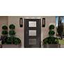 Thumbnail3 of Pompeii Integrated LED Earth Black Outdoor Wall Lantern more views