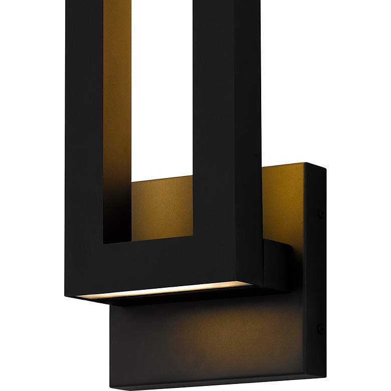 Image 7 Pompeii Integrated LED Earth Black Outdoor Wall Lantern more views