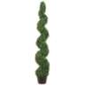Pond Boxwood Spiral Topiary 60"H Faux Plant in Plastic Pot