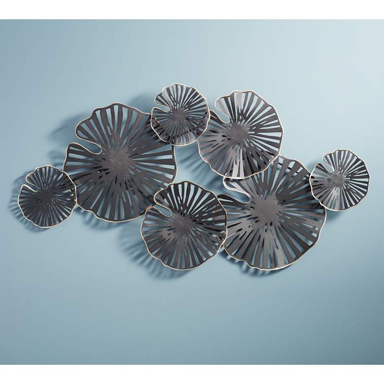 Image 2 Ponderay 40 1/2" Wide Black Fan Metal Wall Art