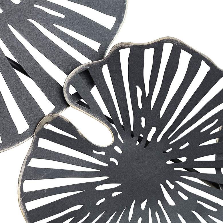 Image 4 Ponderay 40 1/2" Wide Black Fan Metal Wall Art more views