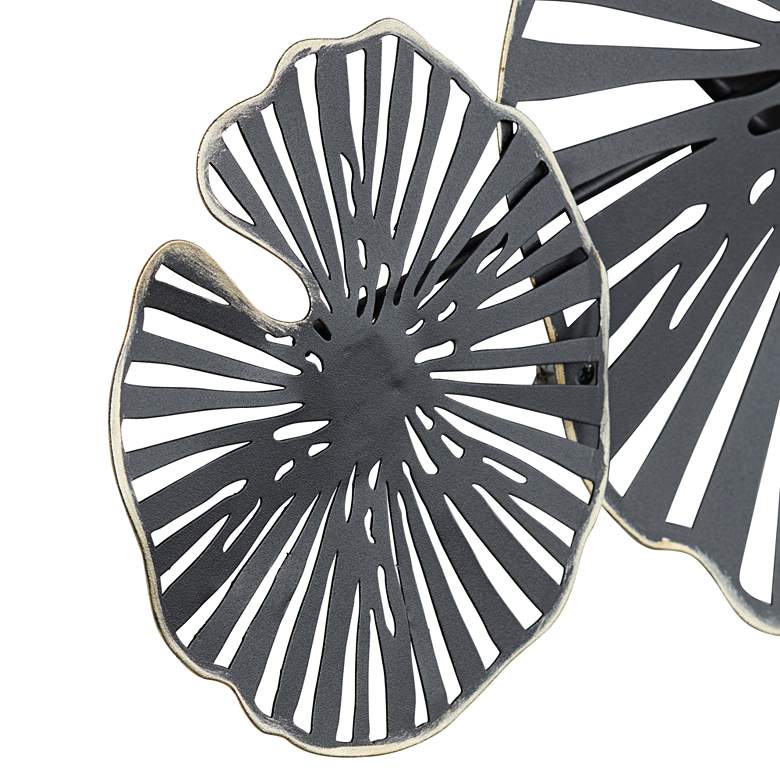Image 5 Ponderay 40 1/2" Wide Black Fan Metal Wall Art more views