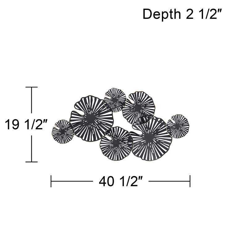 Image 7 Ponderay 40 1/2" Wide Black Fan Metal Wall Art more views