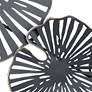 4_Ponderay 40 1/2" Wide Black Metal Wall Art with Soft Gold Edging more views