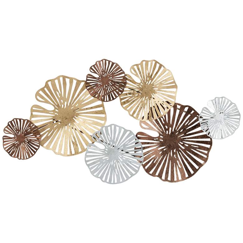 Image 2 Ponderay 40 3/4 inch Wide Modern Multi-Color Fan Metal Wall Art