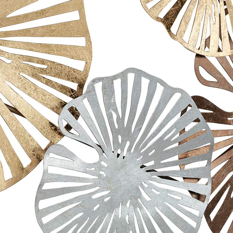 Image 4 Ponderay 40 3/4" Wide Modern Multi-Color Fan Metal Wall Art more views